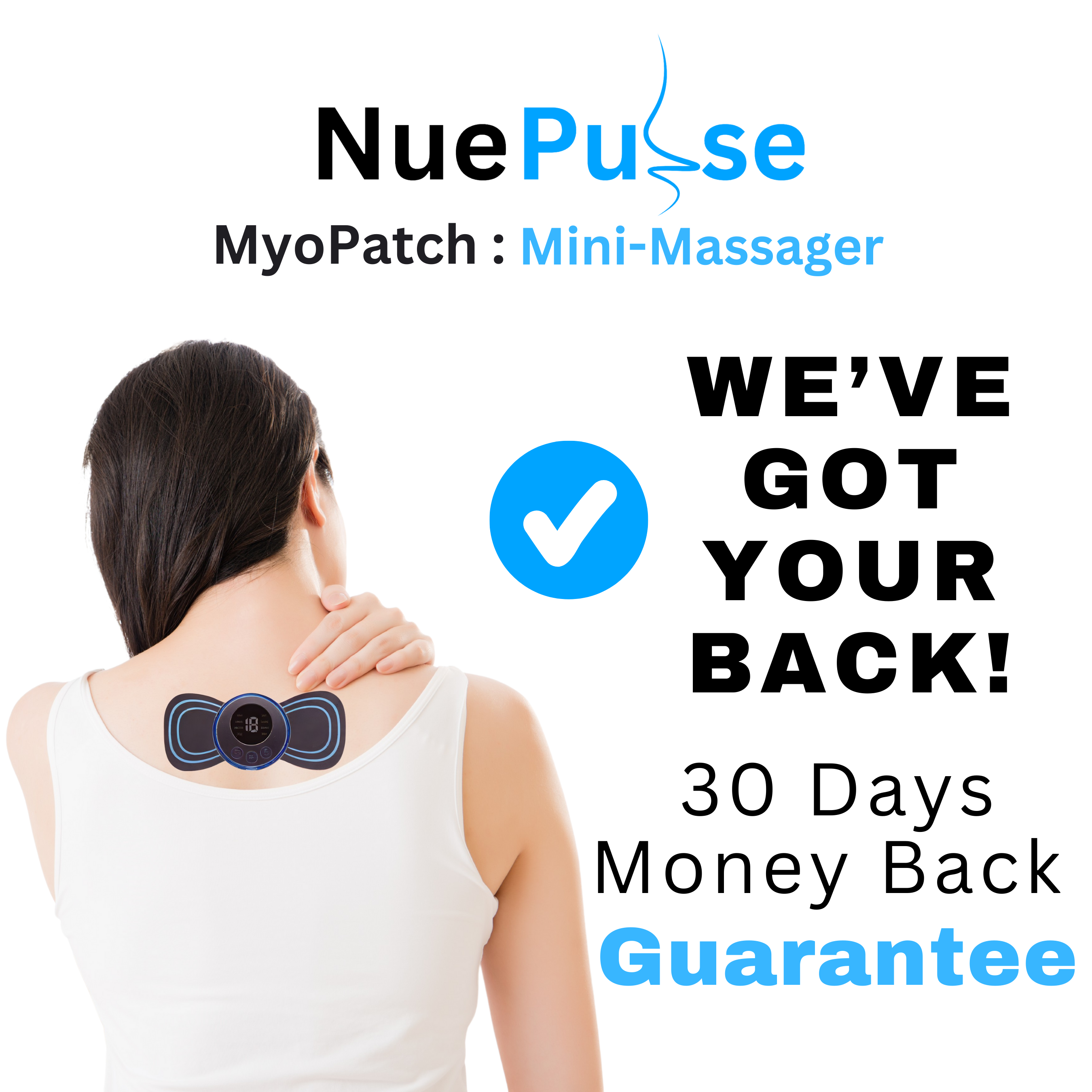 NuePulse™ MyoPatch: Portable Mini EMS Massager