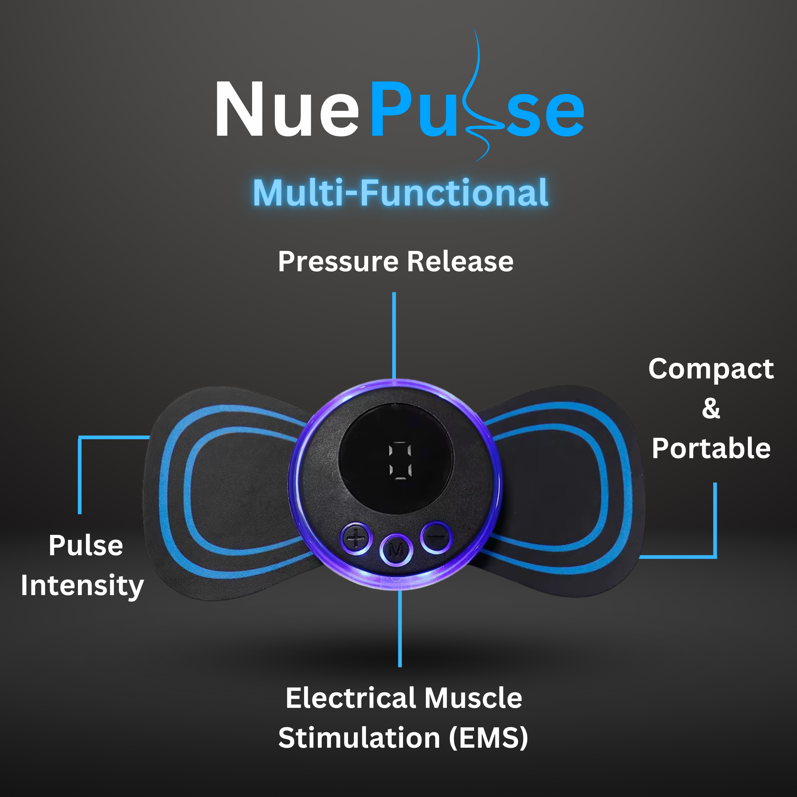 NuePulse™ MyoPatch: Portable Mini EMS Massager